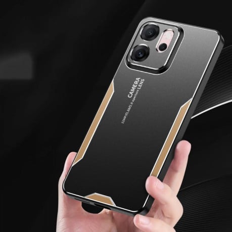 Противоударный чехол Blade Series на OPPO Reno14 F Global - серебристый