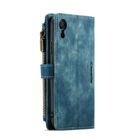 Шкіряний чохол-гаманець CaseMe-C30 для iPhone XR - синій