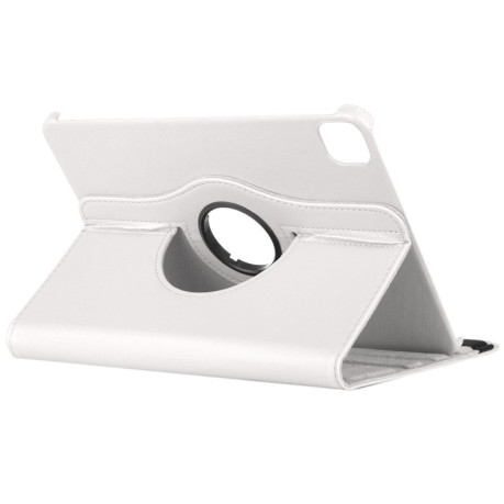 Кожаный чехол Litchi Texture 360 Rotating на iPad Air 11 (2024)/Air 4  10.9 (2020)/Pro 11 (2018)/Pro 11 (2020)/Pro 11 (2021) - белый