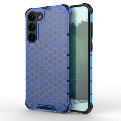 Противоударный чехол Honeycomb на Samsung Galaxy S23+ 5G - синий