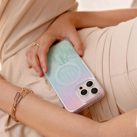 Оригінальний чохол Uniq Coehl Linear Magnetic Charging для iPhone 16 Pro Max - Iridescent