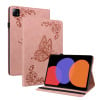 Чехол-книжка Butterfly Flower Embossed Leather для Xiaomi Pad 6 / Pad 6 Pro - розовое золото