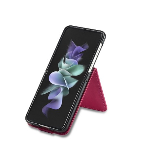 Чехол книжка LC.IMEEKE Calf Texture на Samsung Galaxy Flip4 5G  - красный