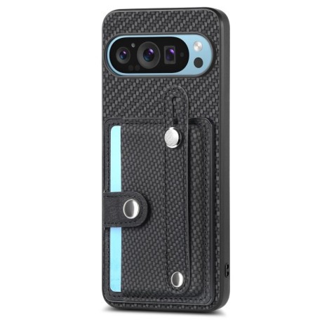 Протиударний чохол Wristband Kickstand Card для Google Pixel 9 Pro - чорний
