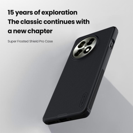 Протиударний чохол NILLKIN Super Frosted для OnePlus 13R/Ace 5/Ace 5 Pro/13R - чорний