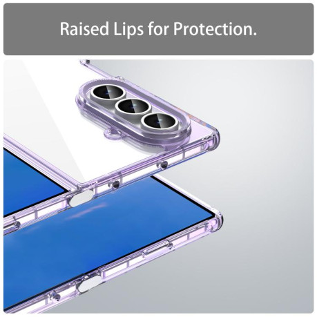 Чохол Airbag Magsafe PC Hybrid TPU для Samsung Galaxy Fold 7 5G - фіолетовий