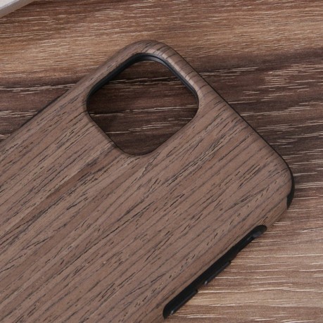 Чехол-накладка Wood Texture на iPhone 12/12 Pro - черная роза
