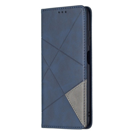 Чехол-книжка Rhombus Texture на Samsung Galaxy A03s - синий