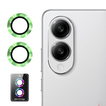 Захисне скло на камеру ENKAY Aluminium Samsung Galaxy S25 Edge - зелене