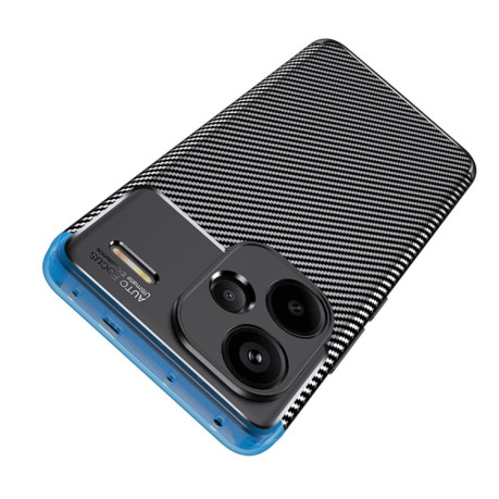 Ударозащитный чехол HMC Carbon Fiber Texture на Xiaomi Redmi Note 13 Pro 5G/Poco X6 5G - черный