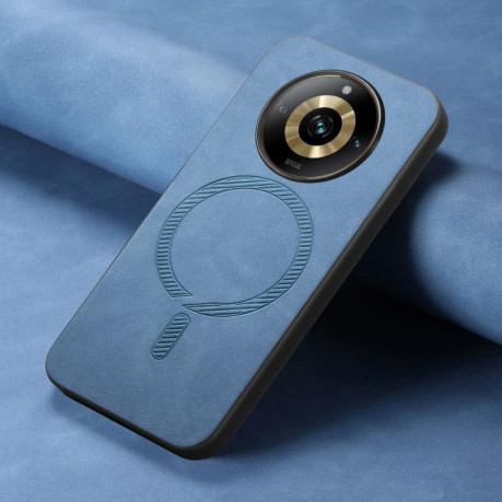Чехол Retro MagSafe Magnetic на Realme 13 Pro 5G - синий