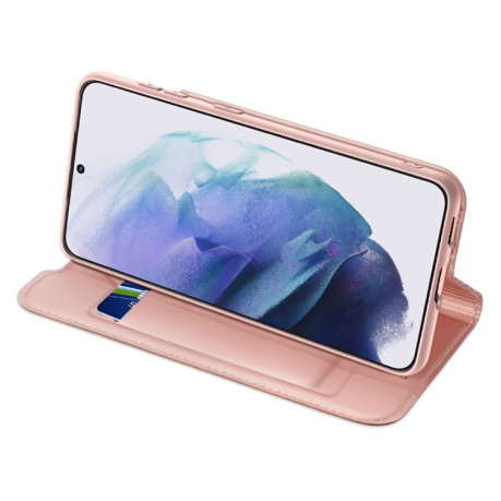 Чехол-книжка DUX DUCIS Skin Pro Series на Samsung Galaxy S22 Plus 5G - розовое золото