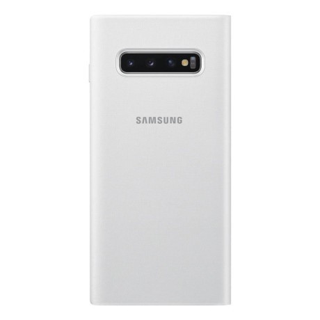 Оригинальный чехол-книжка Samsung LED View Cover для Samsung Galaxy S10 +Plus white (EF-NG975PBEGRU)