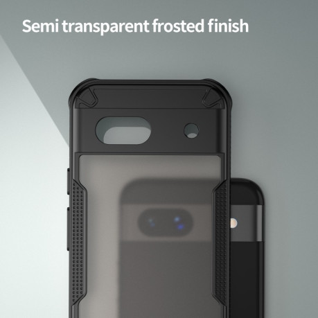 Противоударный чехол Armor Glaze PC Hybrid для Google Pixel 8a - черный