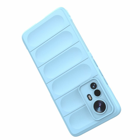 Силиконовый чехол Magic Flannel для Xiaomi 12 Pro - голубой