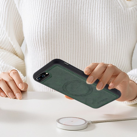 Чехол LCIMEEKE Magsafe на iPhone 16e - зеленый