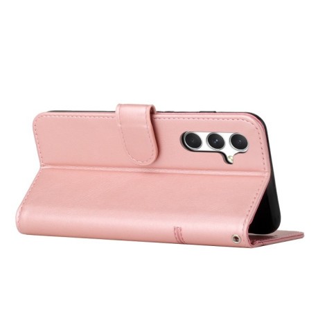 Чехол-книжка Stitching Calf Texture для Samsung Galaxy A56 5G - розовое золото