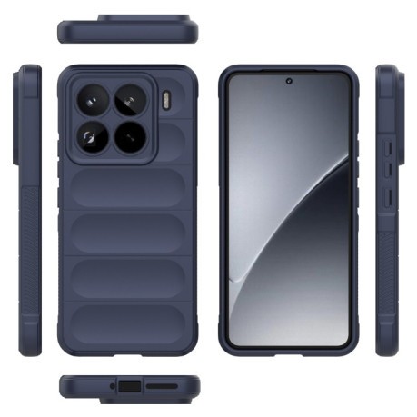 Силіконовий чохол Magic Flannel для Xiaomi 15 Pro - синій