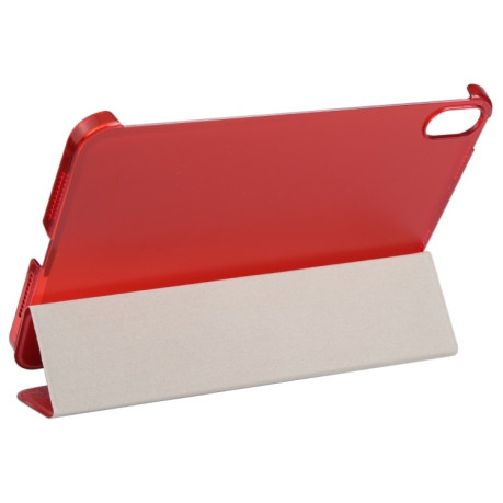Чехол-книжка Silk Texture Three-fold на iPad mini 6 - красный