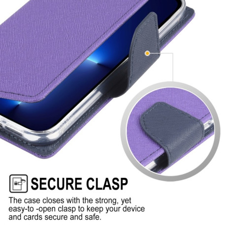 Чохол-книга Mercury Goospery Magnetic для iPhone 14 Plus - синій