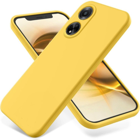 Силіконовий чохол Solid Color Liquid Silicone на OPPO F23 5G/A98 5G/A97/A1 5G - жовтий