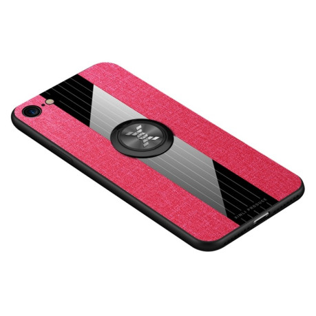 Противоударный чехол XINLI Stitching Cloth на iPhone SE 3/2 2022/2020/8/7 - розовый