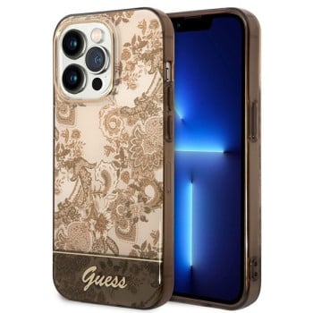 Оригінальний чохол Guess Porcelain Collection для iPhone 14 Pro Max - ocher