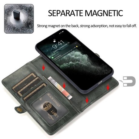 Чехол-книжка Strong Magnetic Detachable для iPhone 14/13 - зеленый