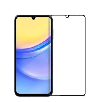 Защитное стекло PINWUYO 9H 3D Full Screen на Samsung Galaxy A15 - черное