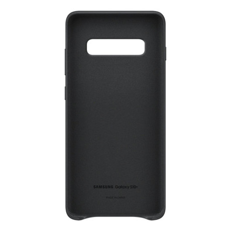 Оригинальный чехол Samsung Leather Cover для Samsung Galaxy S10 Plus black (EF-VG975LBEGRU)