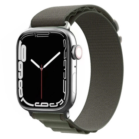 Ремешок Nylon Loop для Apple Watch Series 8/7 45mm/44mm /42mm/49mm - зеленый