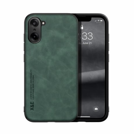 Противоударный чехол Skin Feel Magnetic на OnePlus Ace 5 Racing / Nord CE5 - зеленый