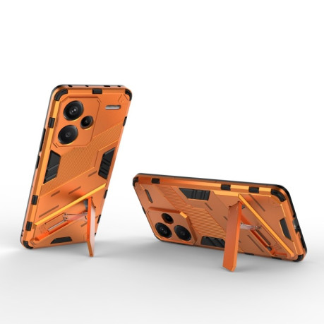 Противоударный чехол Punk Armor для Xiaomi Redmi Note 13 Pro 5G/Poco X6 5G - оранжевый