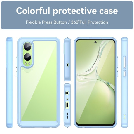 Протиударний чохол Colorful Acrylic Series для OnePlus Nord CE4 Lite - синій