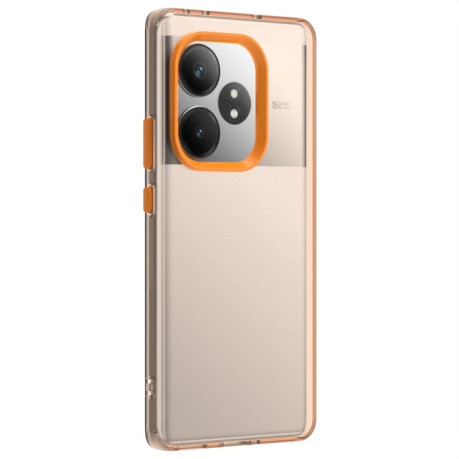Противоударный чехол Candy Series для Realme GT 6 Global - оранжевый
