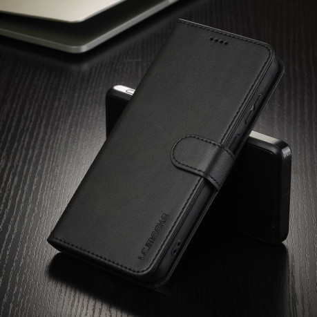 Чехол книжка LCIMEEKE Calf Texture на Samsung Galaxy A16 5G - черный