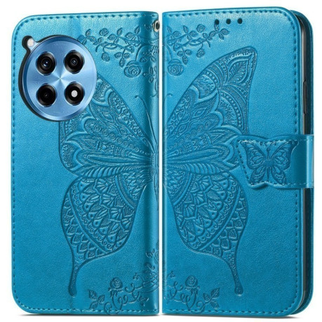 Чохол-книжка Butterfly Love Flower Embossed для OnePlus Ace 3 Pro - синій