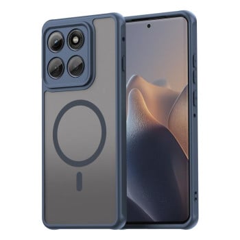 Противоударный чехол Fan Dun Series TPU Hybrid PC Frosted Magsafe для Motorola Edge 60 Pro - синий