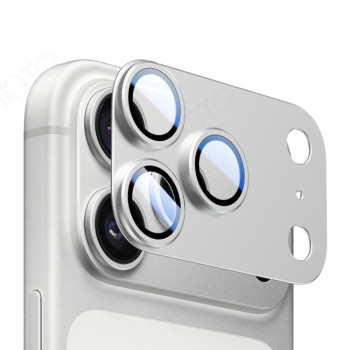Защита камеры XDCASE Titanium Alloy Hollow Camera Lens на iPhone 17 Pro - серебристый