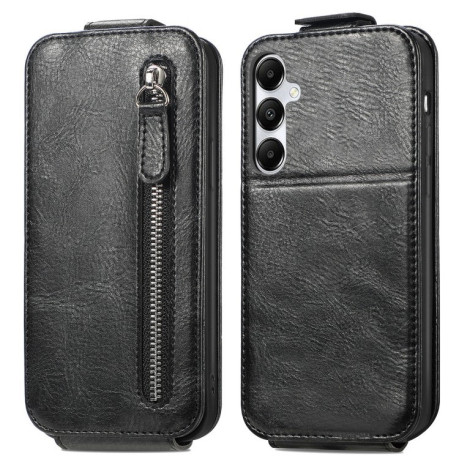 Флип-чехол Zipper Wallet Vertical для Samsung Galaxy A35 5G - черный