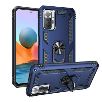 Чехол HMC с поворотным 360 держателем на Xiaomi Redmi Note 10 Pro - синий
