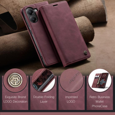 Чохол-книжка CaseMe-013 Multifunctional на Xiaomi Poco X7 Pro - червоний
