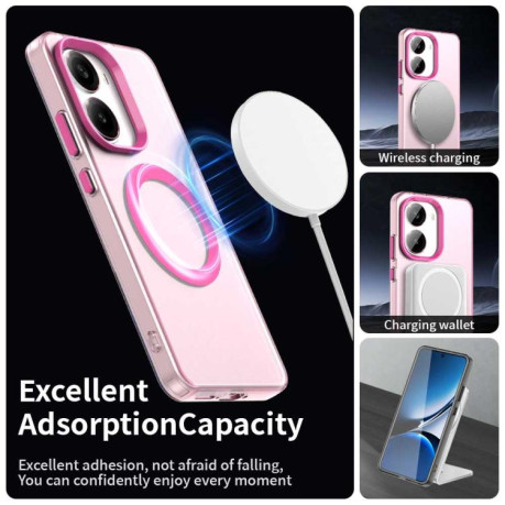 Противоударный чехол Candy Magsafe PC Hybrid TPU для Xiaomi Poco X7 Pro - красный