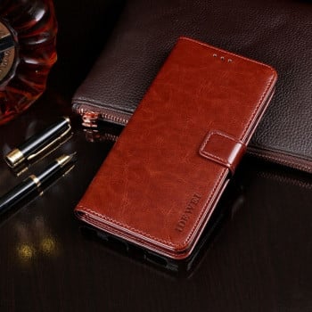 Чохол-книжка idewei Crazy Horse Texture на Xiaomi Mi 11 Ultra - коричневий