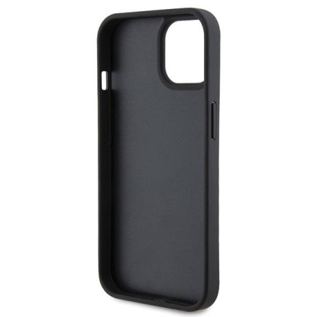 Оригінальний чохол Ferrari Quilted Metal Logo для iPhone 15 - black