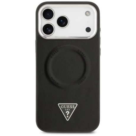 Оригинальный чехол Guess Triangle Logo с MagSafe на iPhone 17 Pro Max - Black