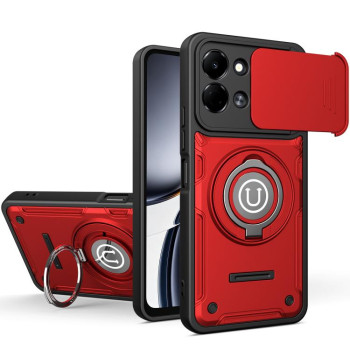 Протиударний чохол Camera Sliding на Tecno Spark Go 3 / Pop 20 4G — червоний