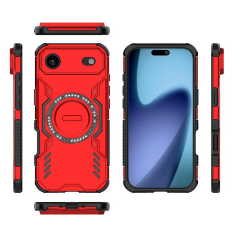 Противоударный чехол Butterfly Armor MagSafe Magnetic Ring для iPhone Air - красный
