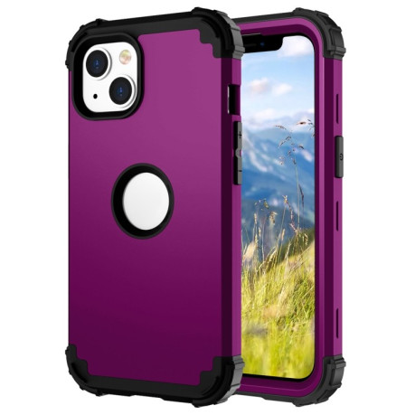 Протиударний Чохол Dropproof 3 in 1 Silicone sleeve для iPhone 14 - фіолетовий
