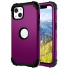Протиударний Чохол Dropproof 3 in 1 Silicone sleeve для iPhone 14 Plus - темно-фіолетовий